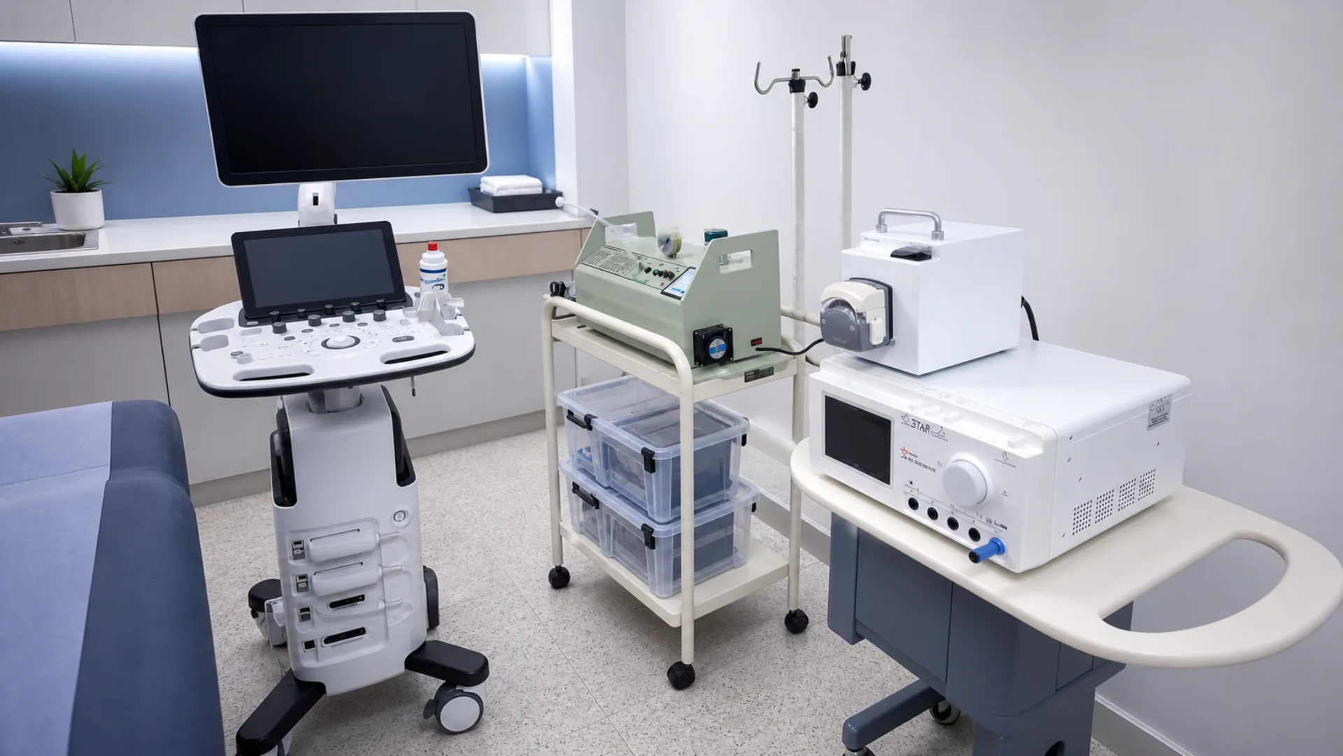 Ecógrafo y sistema de radiofrecuencia STARmed en el consultorio